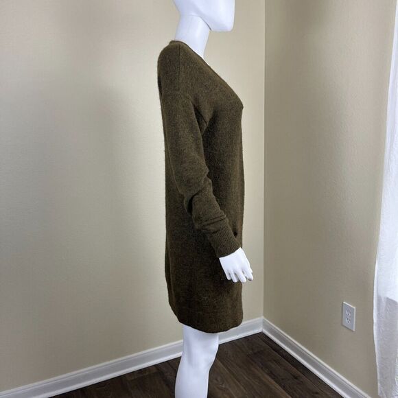 Wilfred Aritzia Women's Size XS Green Aronson Cardigan Sweater Wool Alpaca Cozy - Picture 7 of 12